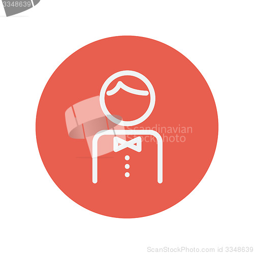 Image of Waiter thin line icon