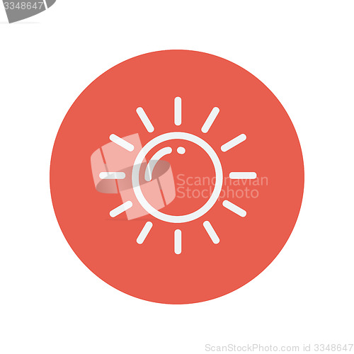 Image of Sun thin line icon