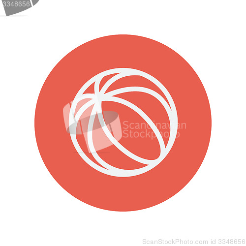 Image of Beach ball thin like icon