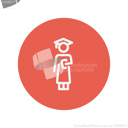 Image of Graduation thin line icon