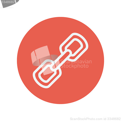 Image of Metal chain thin line icon