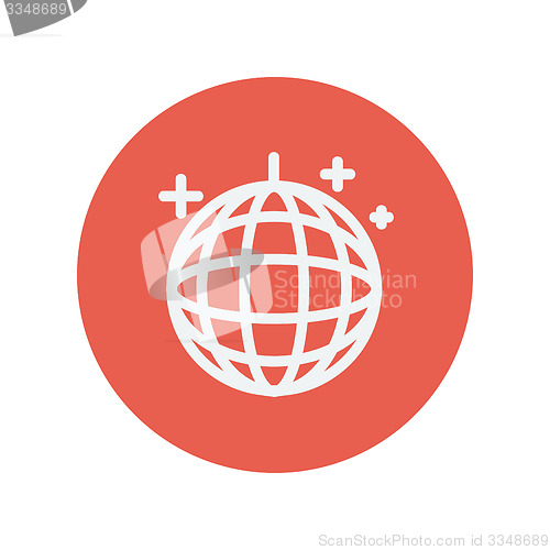 Image of Disco ball thin line icon