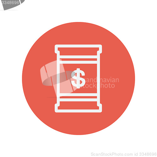 Image of Barrel with dollar symbol