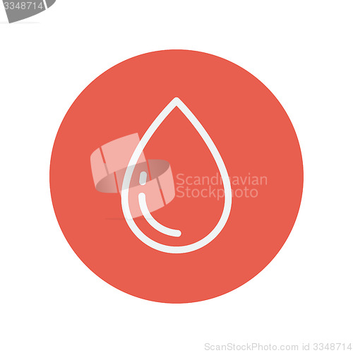 Image of Water drop thin line icon