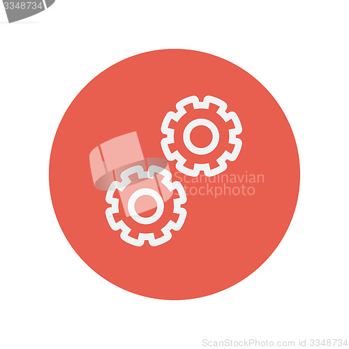 Image of Gears thin line icon