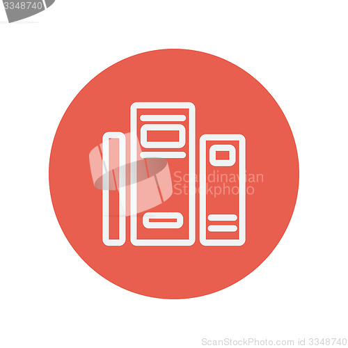 Image of Books thin line icon