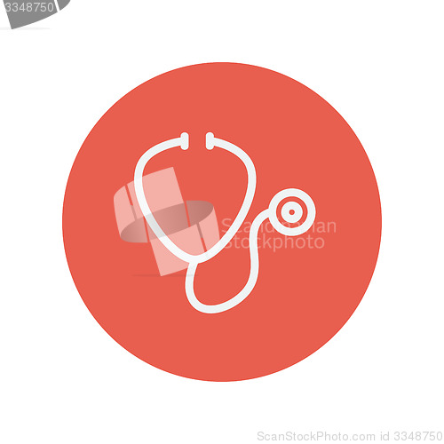 Image of Stetoscope thin line icon