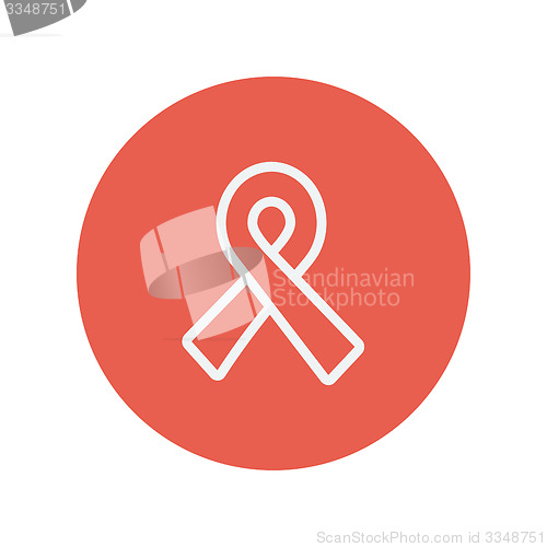 Image of Unity ribbon thin line icon