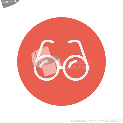 Image of Eyeglasses thin line icon