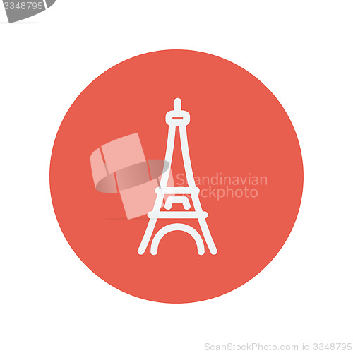 Image of Paris tower thin line icon