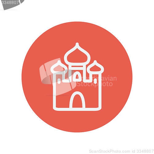 Image of Mosque thin line icon