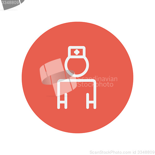 Image of Nurse thin line icon