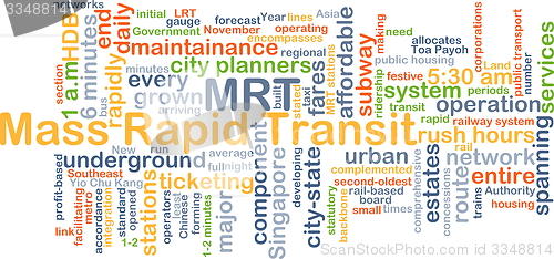 Image of Mass rapid transit MRT background concept