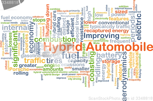 Image of Hybrid Automobile background concept