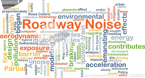Image of Roadway noise background concept
