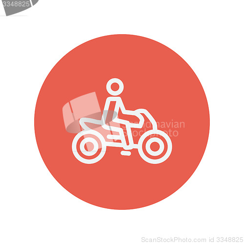 Image of Motorbike thin line icon