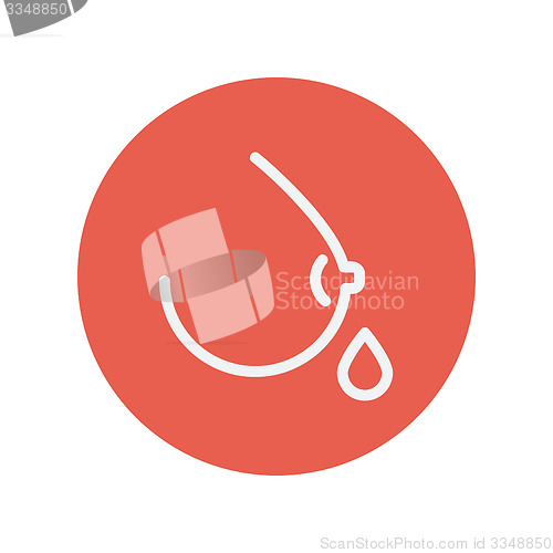 Image of Breastmilk thin line icon