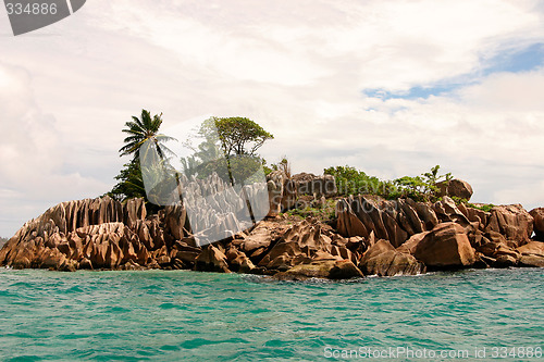 Image of the small uninhabited island in Indian Ocean