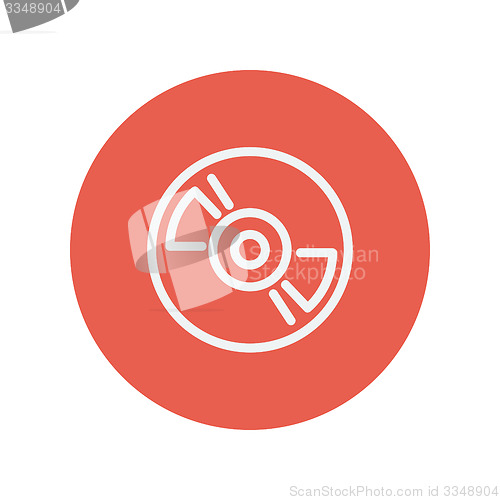 Image of Reel player deck recorder thin line icon