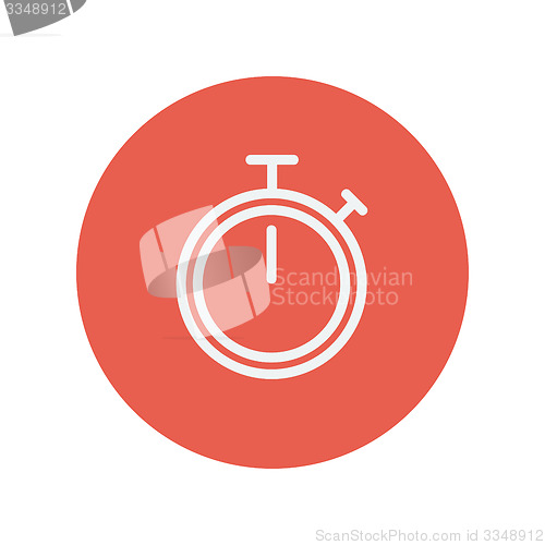 Image of Stop watch thin line icon