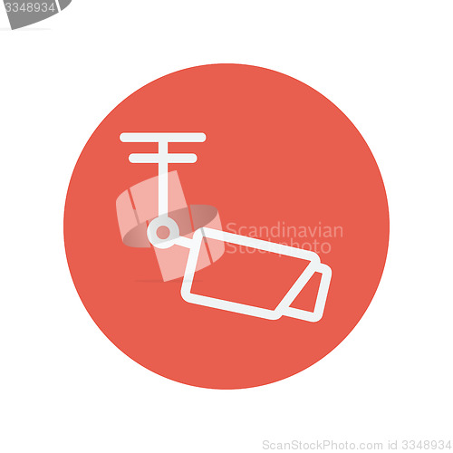 Image of Rooftop antenna thin line icon