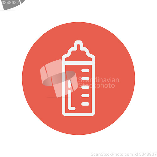 Image of Feeding bottle thin line icon