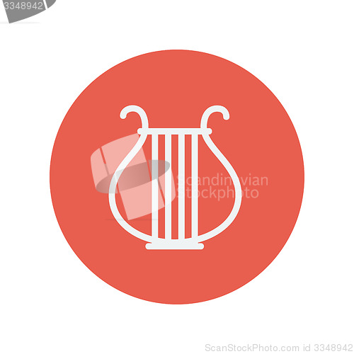 Image of Lyre thin line icon