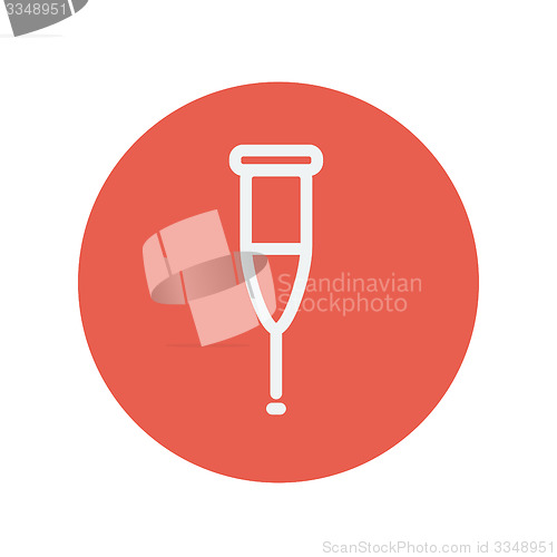 Image of Crutch thin line icon