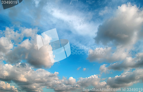 Image of A blue sky with clouds.