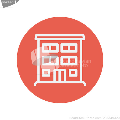 Image of Hospital building thin line icon