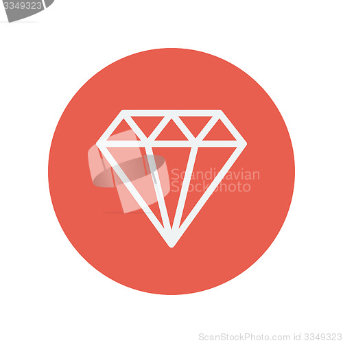 Image of Diamond thin line icon