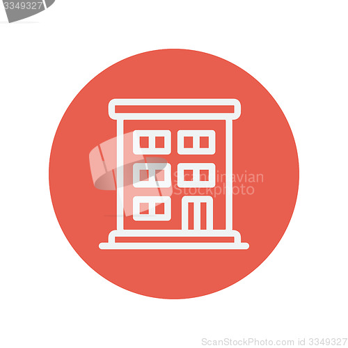 Image of Residential building thin line icon