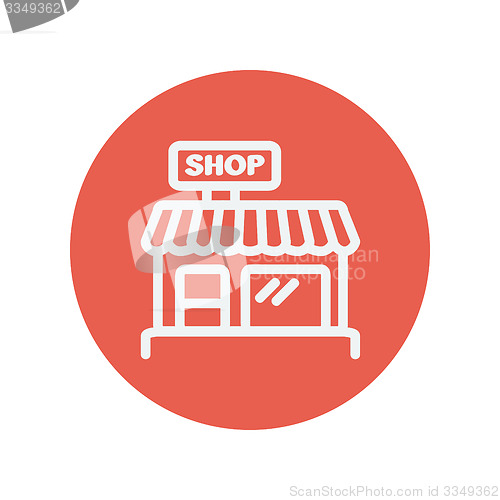 Image of Shop store thin line icon