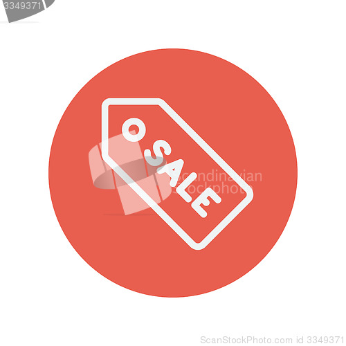 Image of Sale tag thin line icon