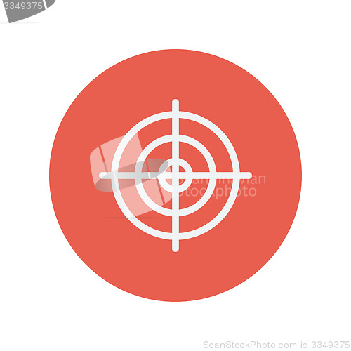 Image of Crosshair target thin line icon