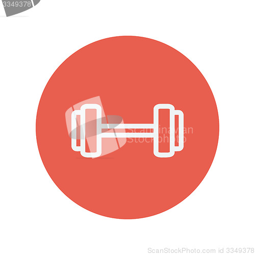 Image of Dumbell thin line icon