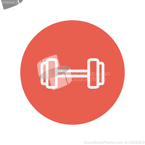 Image of Dumbell thin line icon