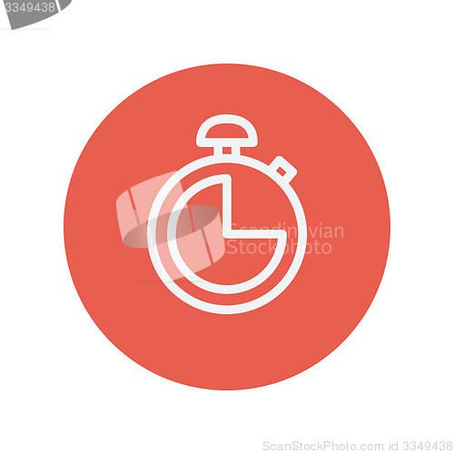 Image of Stopwatch thin line icon