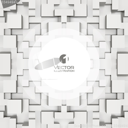 Image of Abstract background of 3d blocks. Vector illustration. 