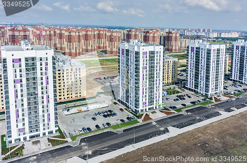 Image of Construction of residential district in Tyumen