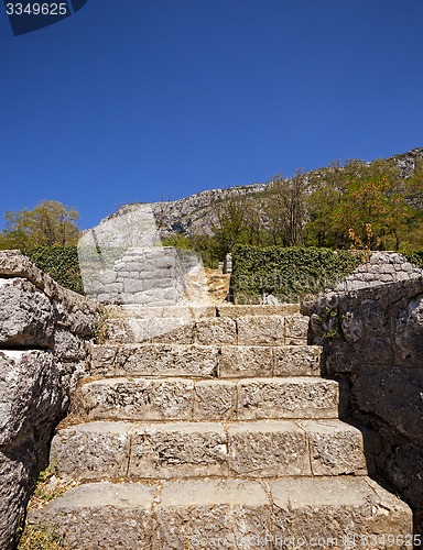 Image of stone ladder  