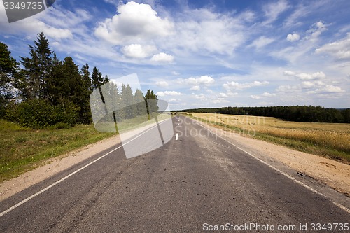 Image of the asphalted road  