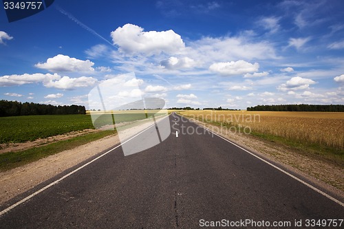 Image of the asphalted road  