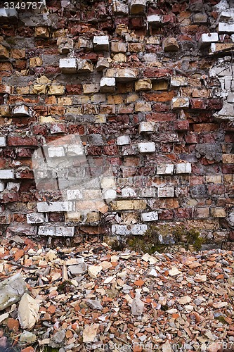 Image of destroyed wall  