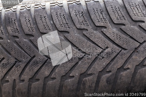 Image of damaged tires  