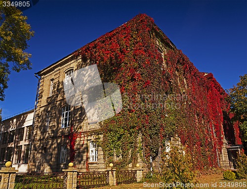 Image of the ancient building  