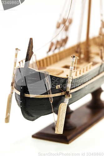 Image of  model of the ship  