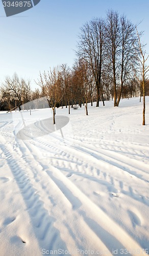 Image of the winter road  