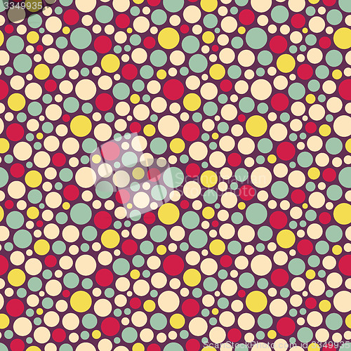 Image of Seamless festive background from circles.  