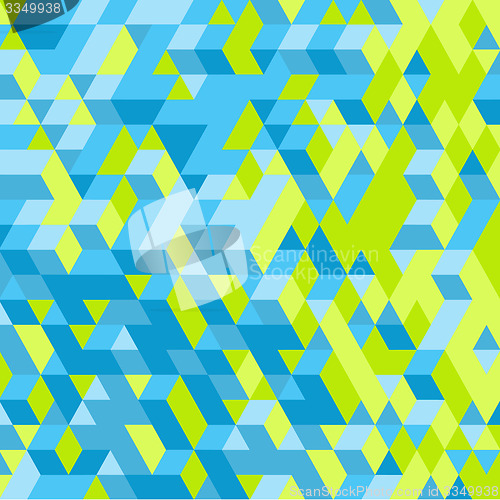 Image of Abstract 3d geometrical background. Mosaic. Vector illustration.